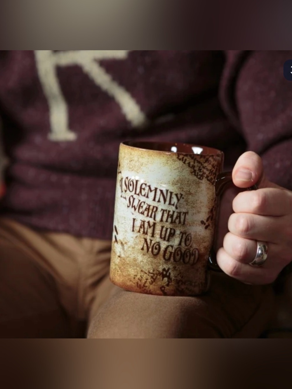 NEW! Universal Studios Harry Potter Marauder’s Map 3D Mug 16oz. 💫 Rare